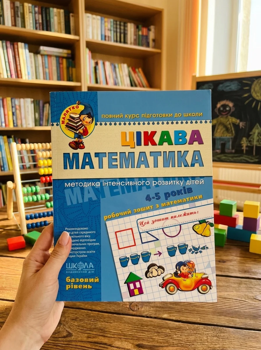 Цікава математика. Базовий рівень (4-5 років) — Розвивальні книги