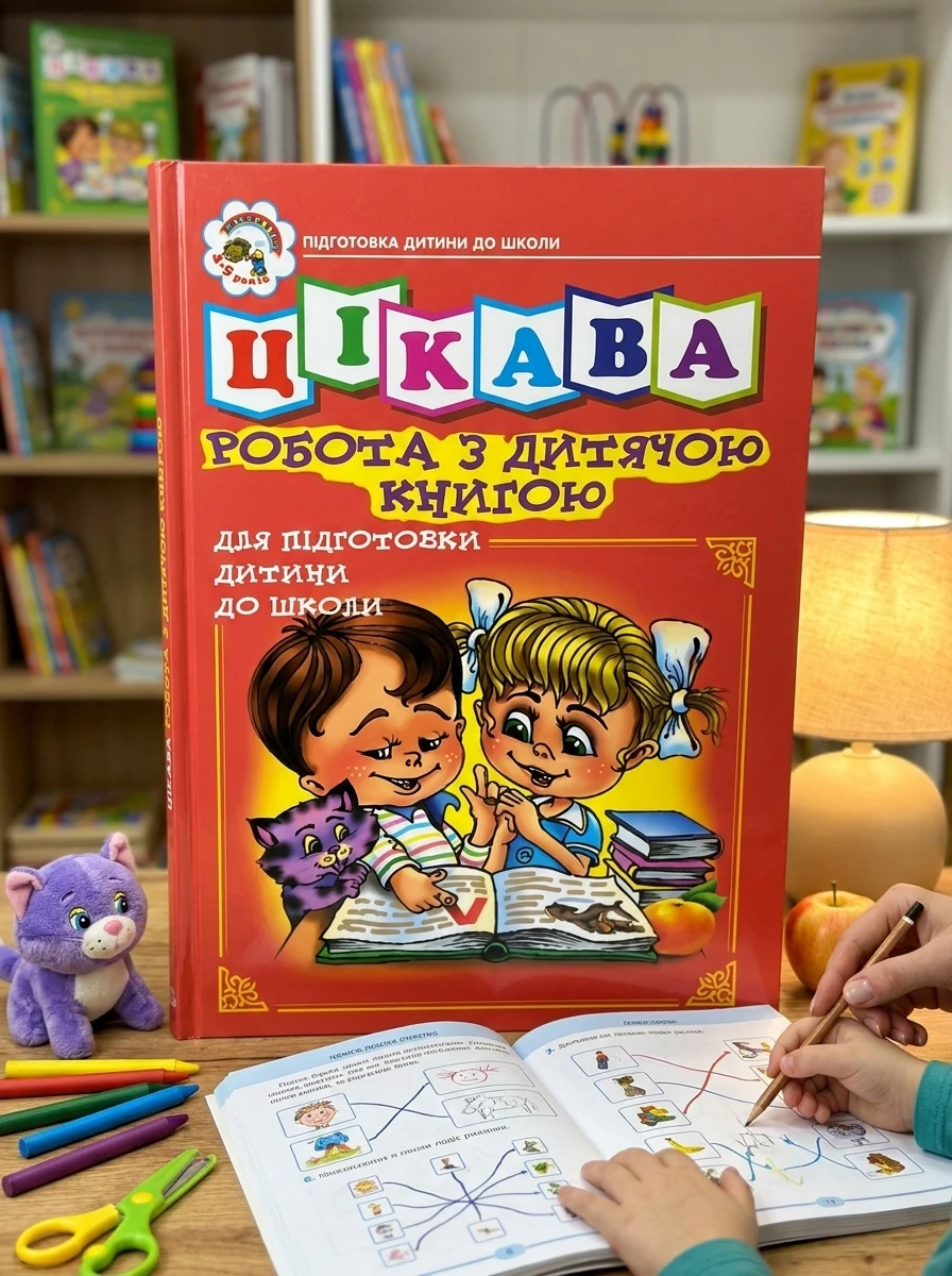 Цікава робота з дитячою книгою. Зошит для підготовки дітей до школи — фото 2