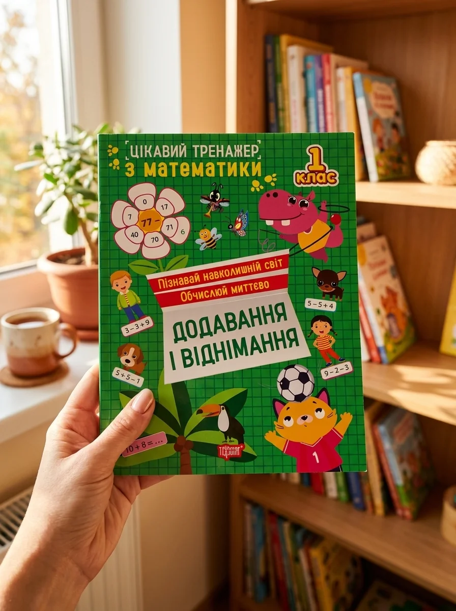 Цікавий тренажер з математики. Додавання, віднімання. 1 клас — Дитяча література