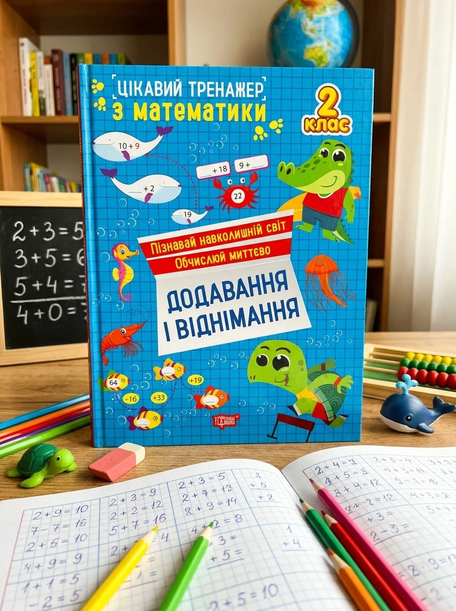 Цікавий тренажер з математики. Додавання, віднімання. 2 клас — Дитяча література