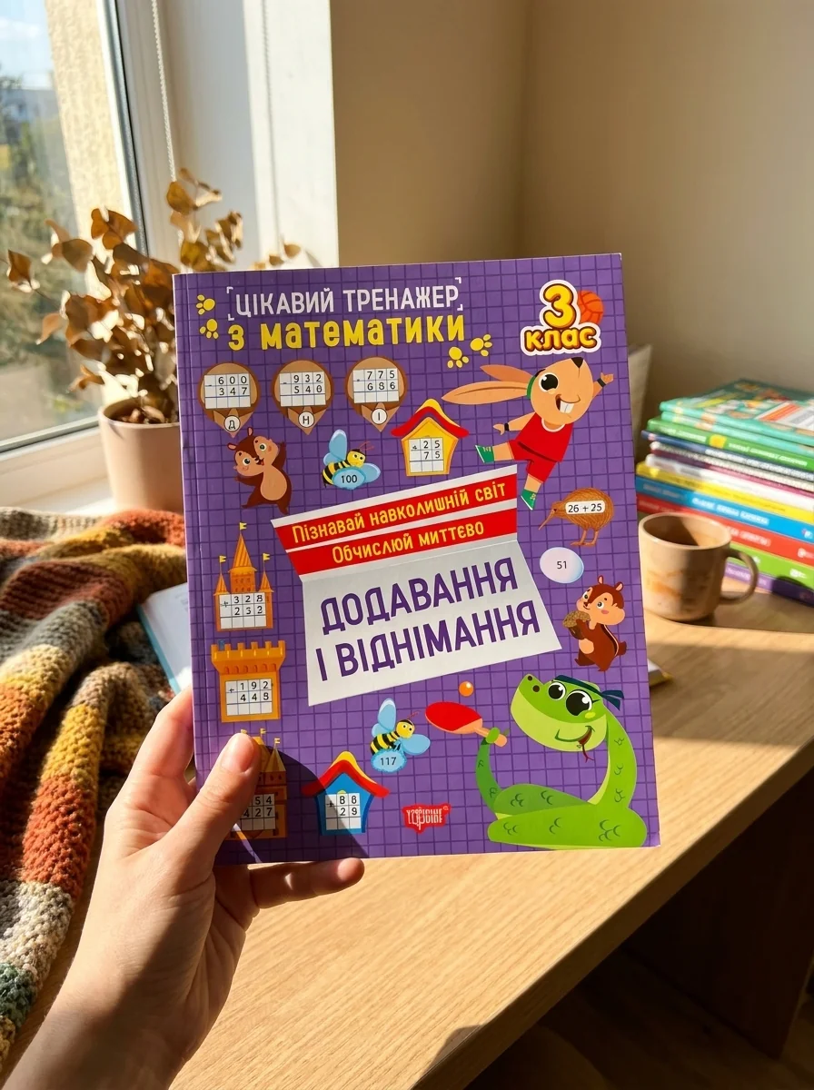 Цікавий тренажер з математики. Додавання, віднімання. 3 клас — Дитяча література
