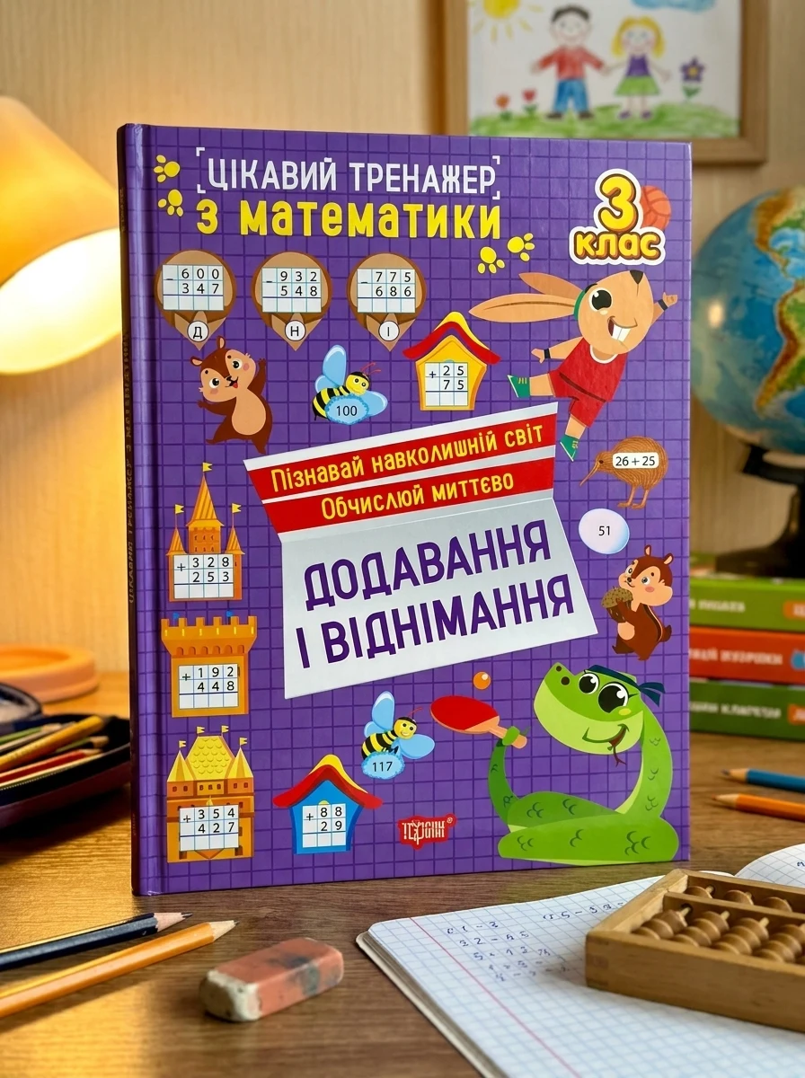 Цікавий тренажер з математики. Додавання, віднімання. 3 клас — Дитяча література