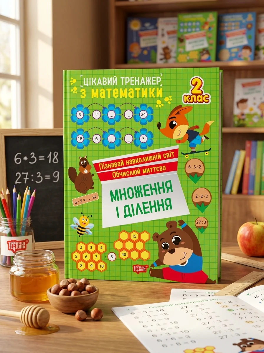 Цікавий тренажер з математики. Множення і ділення. 2 клас — Дитяча література