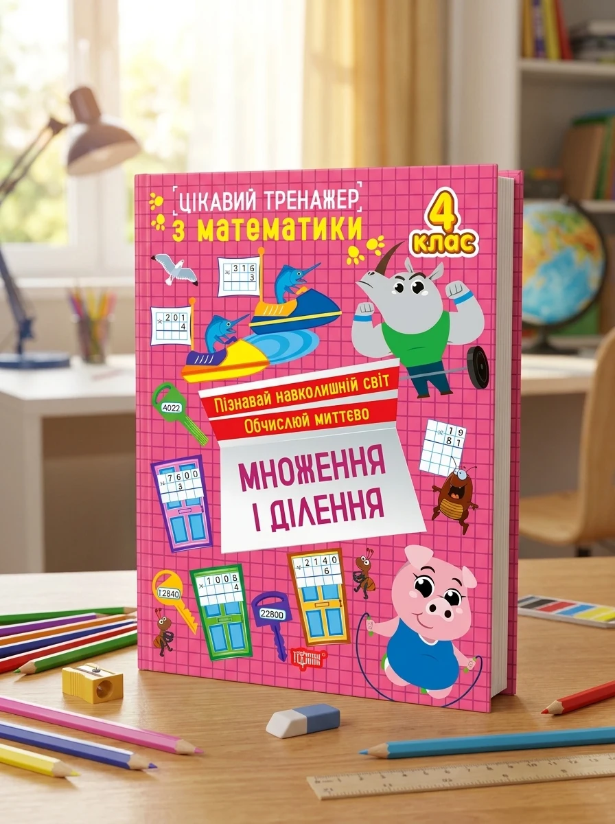 Цікавий тренажер з математики. Множення і ділення. 4 клас — Дитяча література