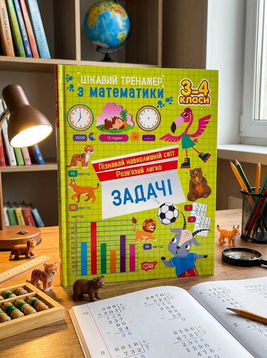 Цікавий тренажер з математики. Задачі. 3-4 класи — Дитяча література