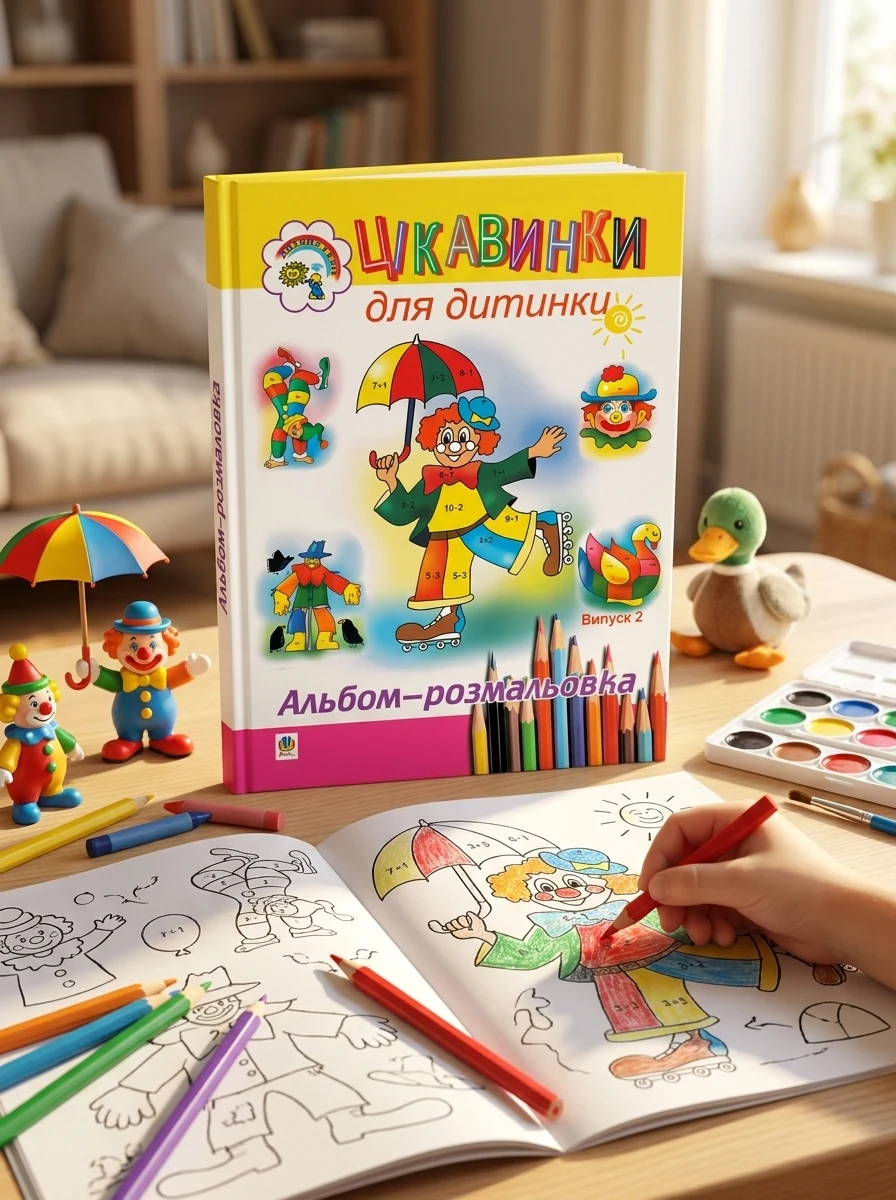 Цікавинки для дитинки. Випуск 2. Альбом-розмальовка