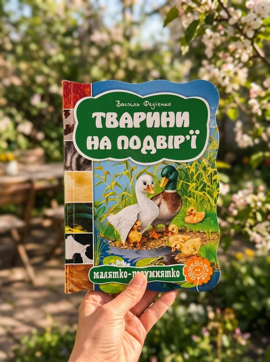 Тварини на подвір`ї. Малятко-розумнятко — Книги для малят