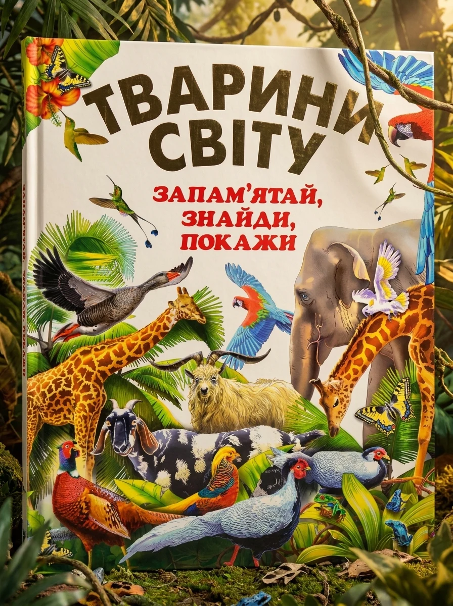 Тварини Світу. Запам`ятай, знайди, покажи (подарунковий випуск)