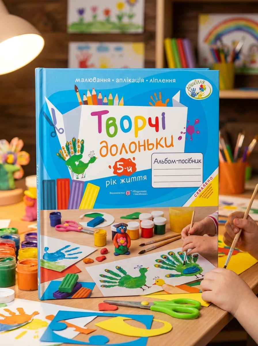 Творчі долоньки. Альбом-посібник для дітей 5-го року життя — Дім, сім'я, релігія