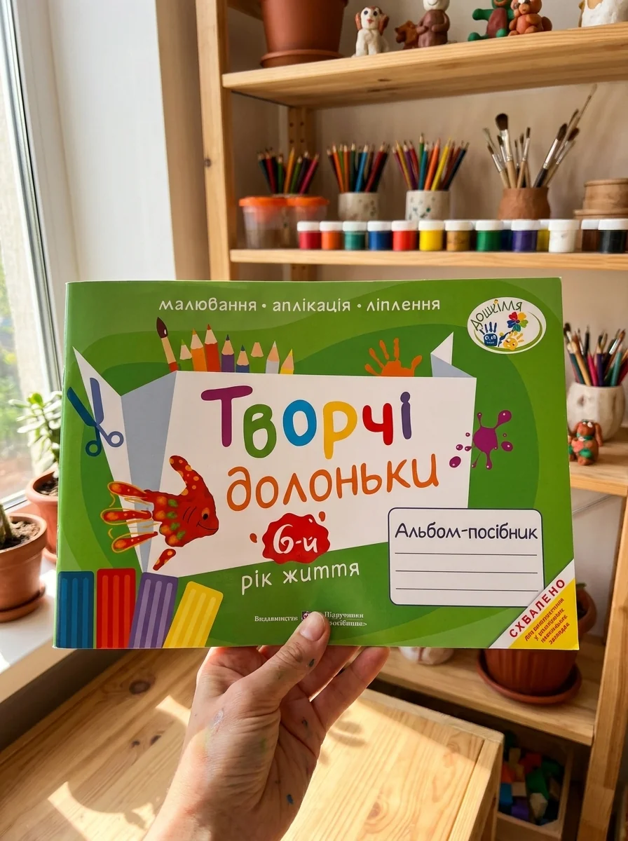 Творчі долоньки. Альбом-посібник з образотворчого мистецтва для дітей 6-го року життя — фото 2