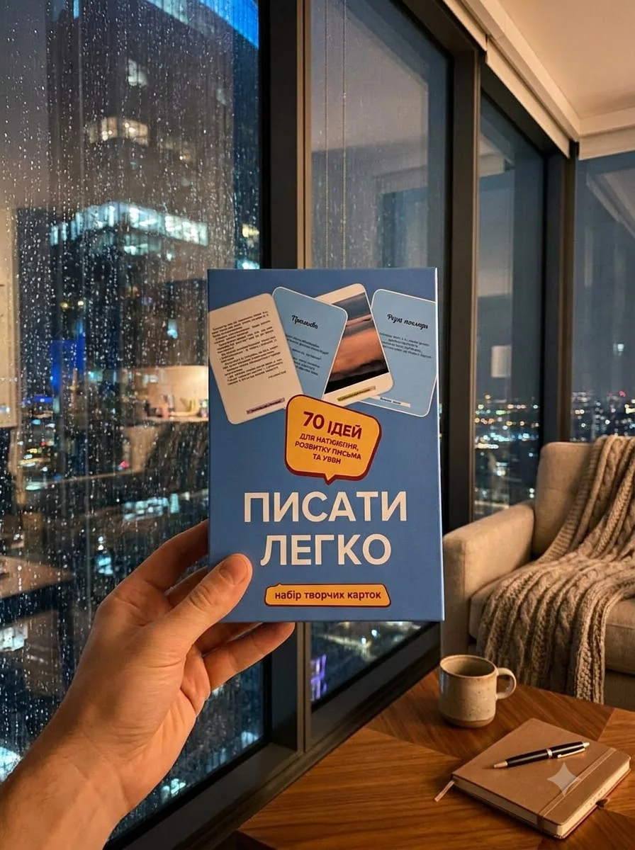 Творчі картки Писати легко — Андріяшко Ольга, обкладинка