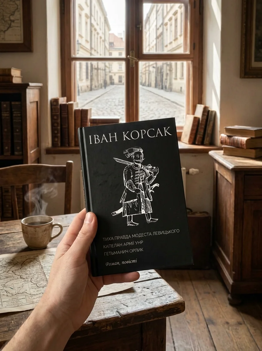 Тиха правда Модеста Левицького. Капелан армії УНР. Гетьманич Орлик — Іван Корсак, обкладинка