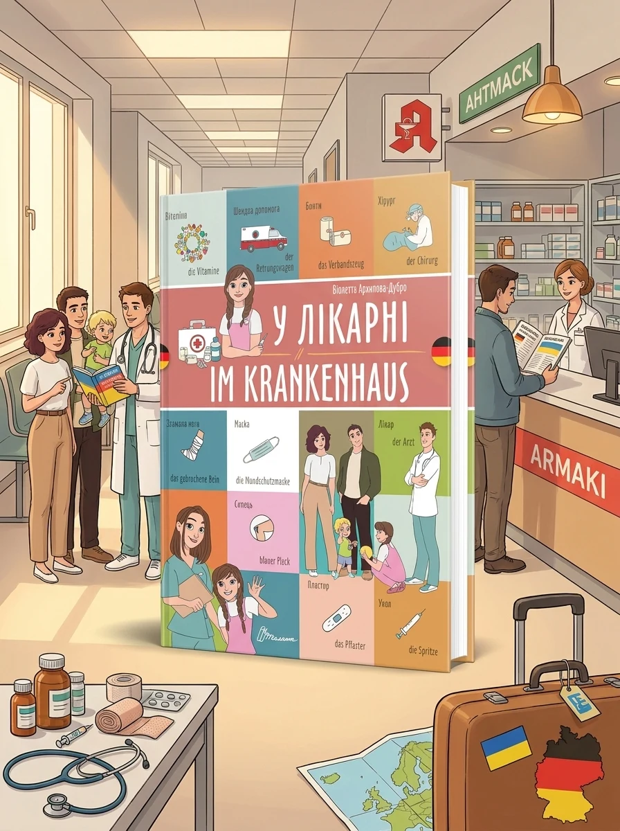 У лікарні. Im krankenhaus. Українсько-німецька — Вивчення мов