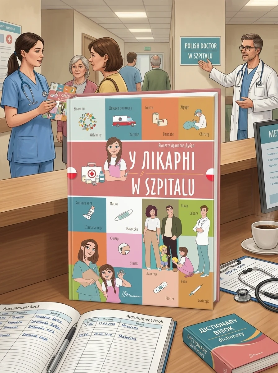 У лікарні. W szpitalu. Українсько-польська — Вивчення мов