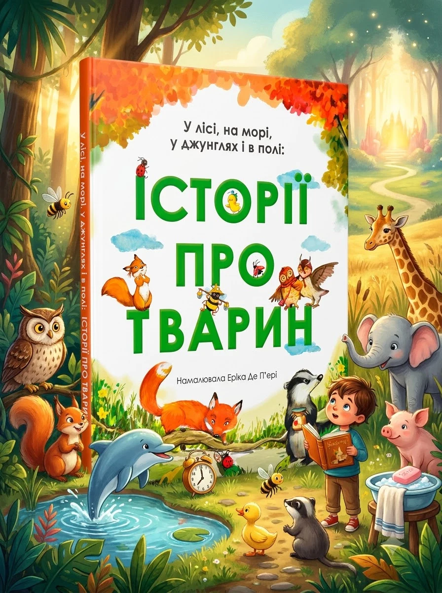 У лісі, на морі, у джунглях і в полі: ІСТОРІЇ ПРО ТВАРИН — Дитячі книги