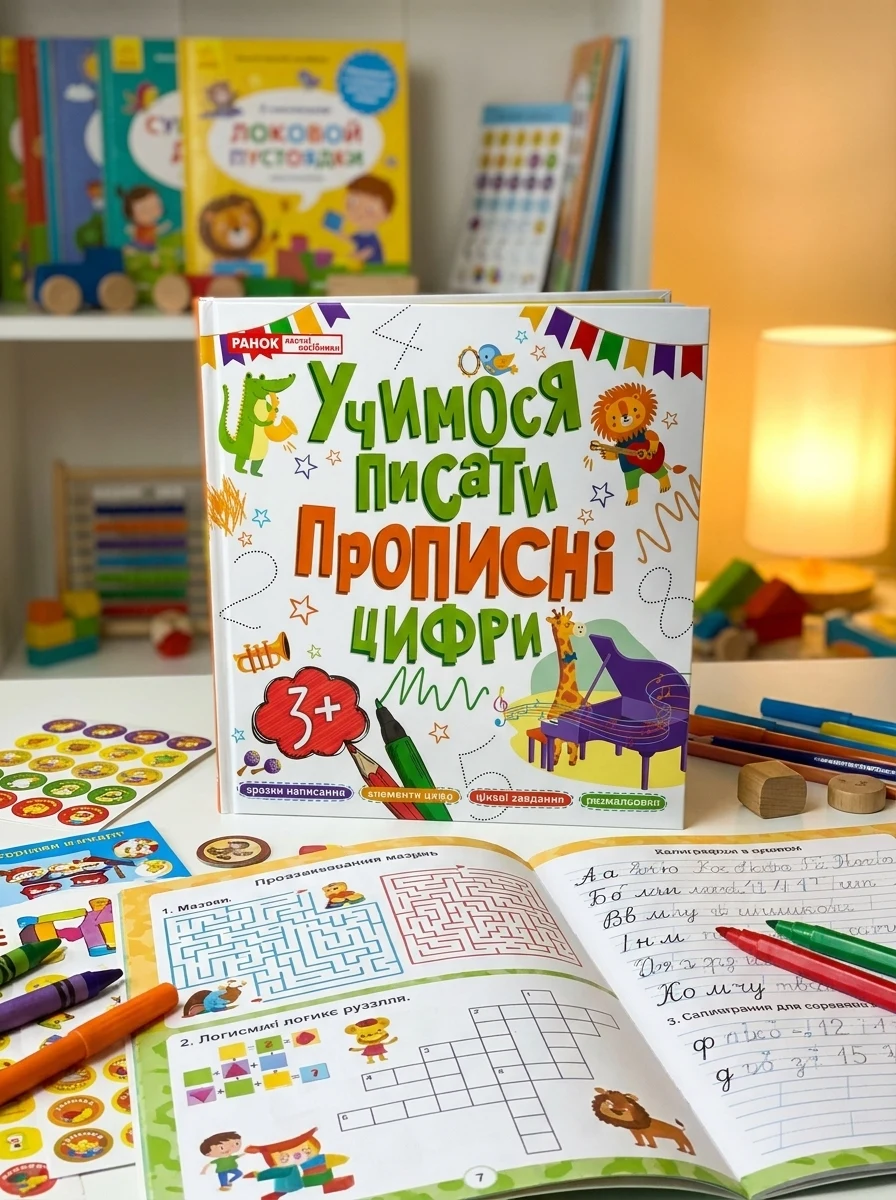Учимося писати. Прописні цифри — Робочі зошити