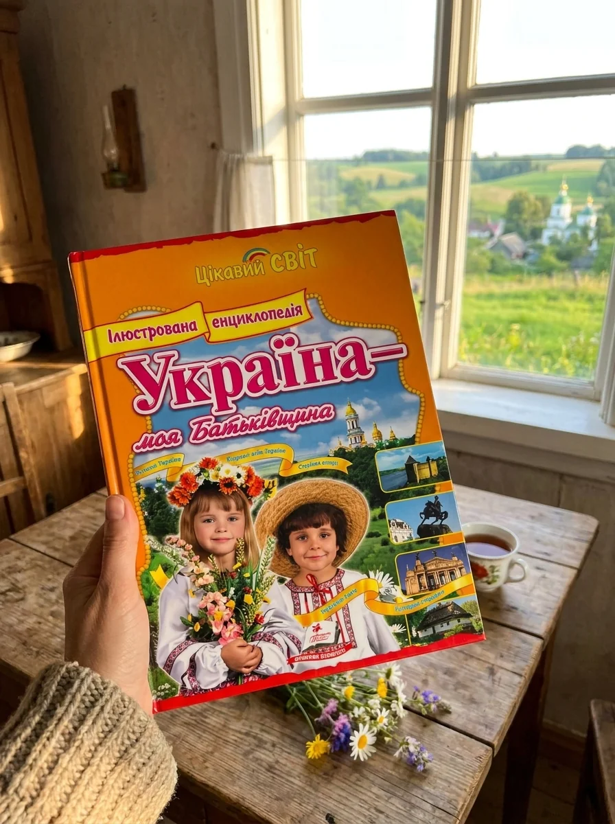 Україна - моя Батьківщина. Ілюстрована енциклопедія — Курганова Н., обкладинка
