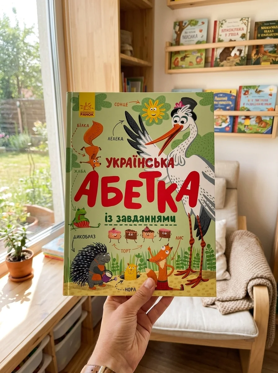 Українська абетка із завданнями — Книги-іграшки