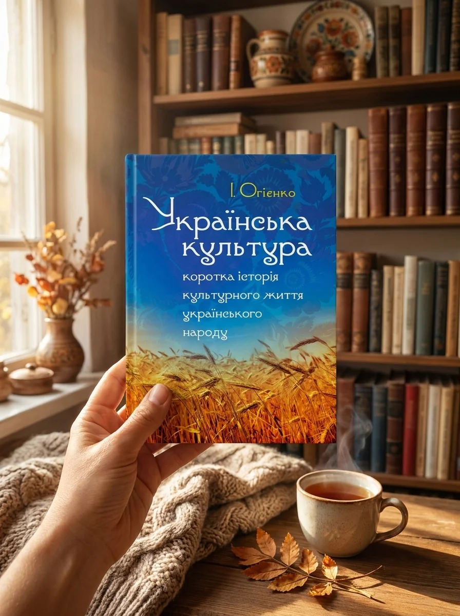 Українська культура: коротка історія культурного життя українського народу. Збільшений формат — Огієнко І., обкладинка