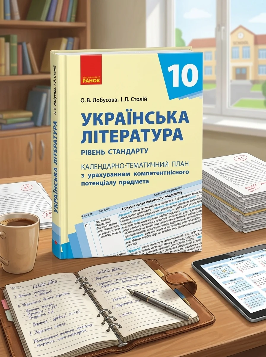 Українська література 10 клас. Календарно-тематичне планування. Рівень стандарту — Вивчення мов