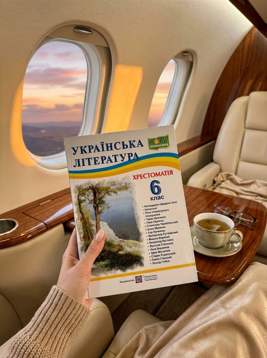 Українська література. 6 клас. Хрестоматія — Світлана Вітвіцька, обкладинка
