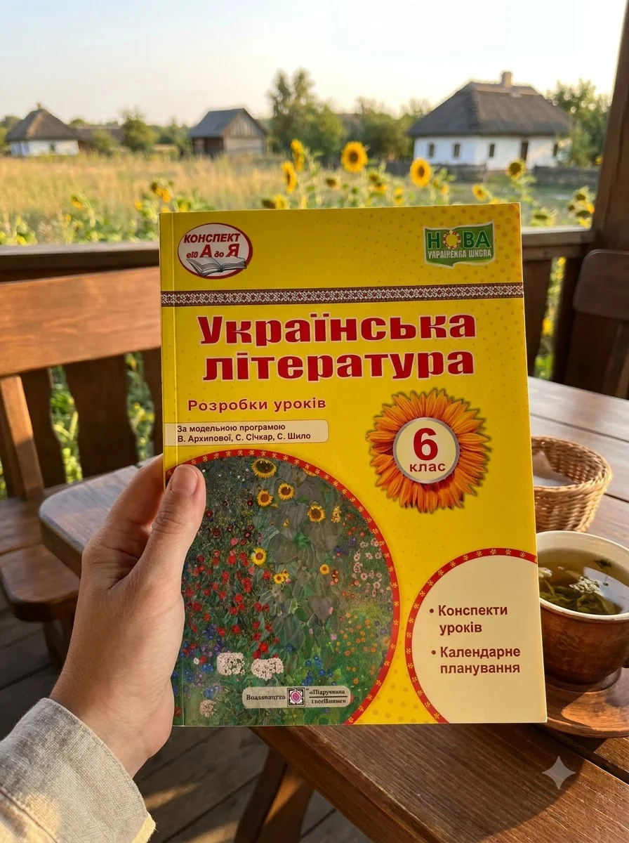 Українська література. 6 клас. Розробки уроків (за програмою В. Архипової та ін.) — Світлана Вітвіцька, обкладинка