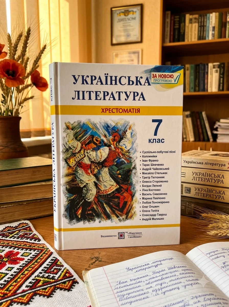 Українська література. 7 клас. Хрестоматія — Навчальна література