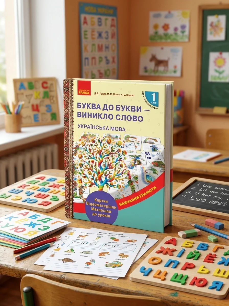 Українська мова. 1 клас. Буква до букви - виникло слово. Розвиток мовлення. Картки — Вивчення мов