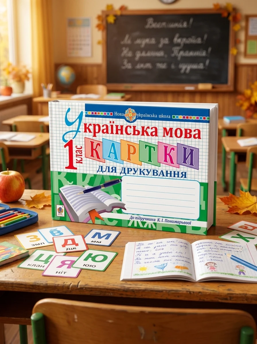 Українська мова. 1 клас. Картки для друкування — Вивчення мов