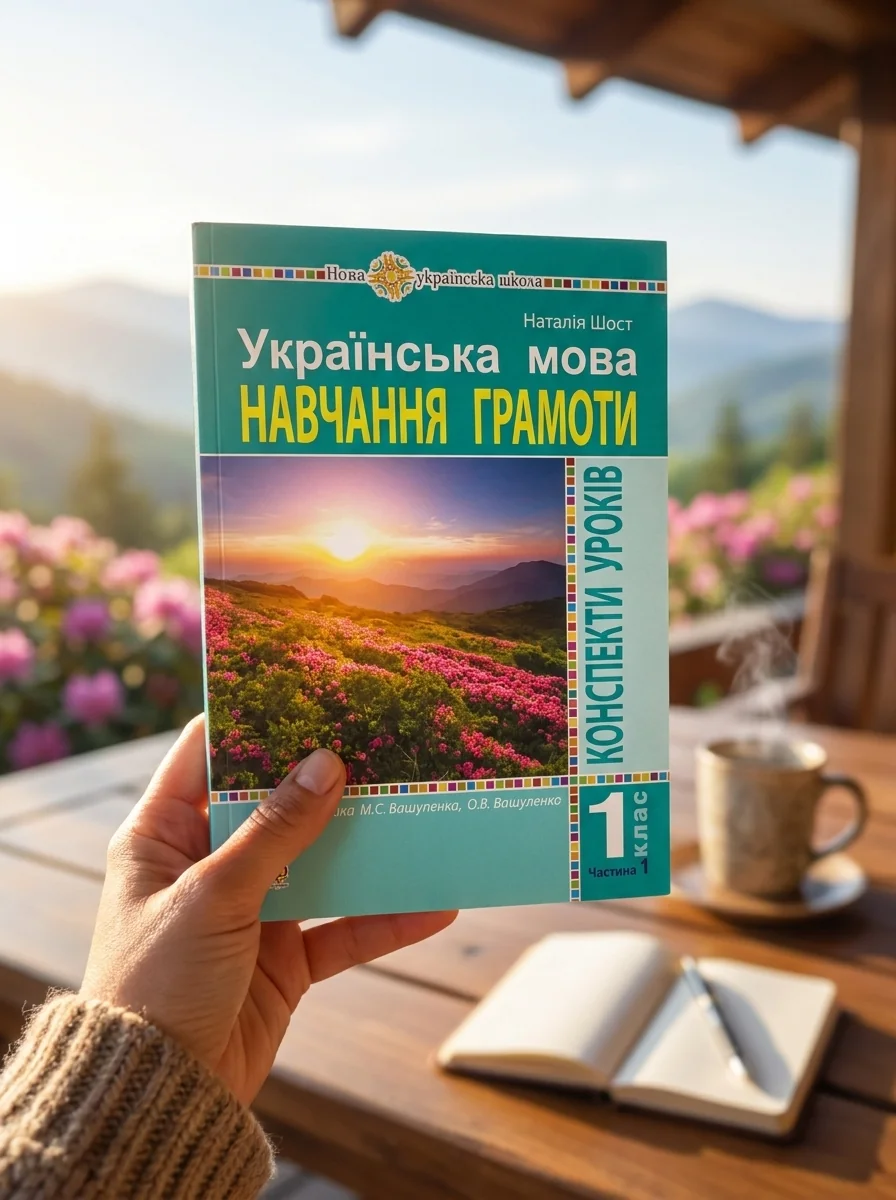 Українська мова. 1 клас. Конспекти уроків. Навчання грамоти. Частина 1 — Наталія Шост, обкладинка