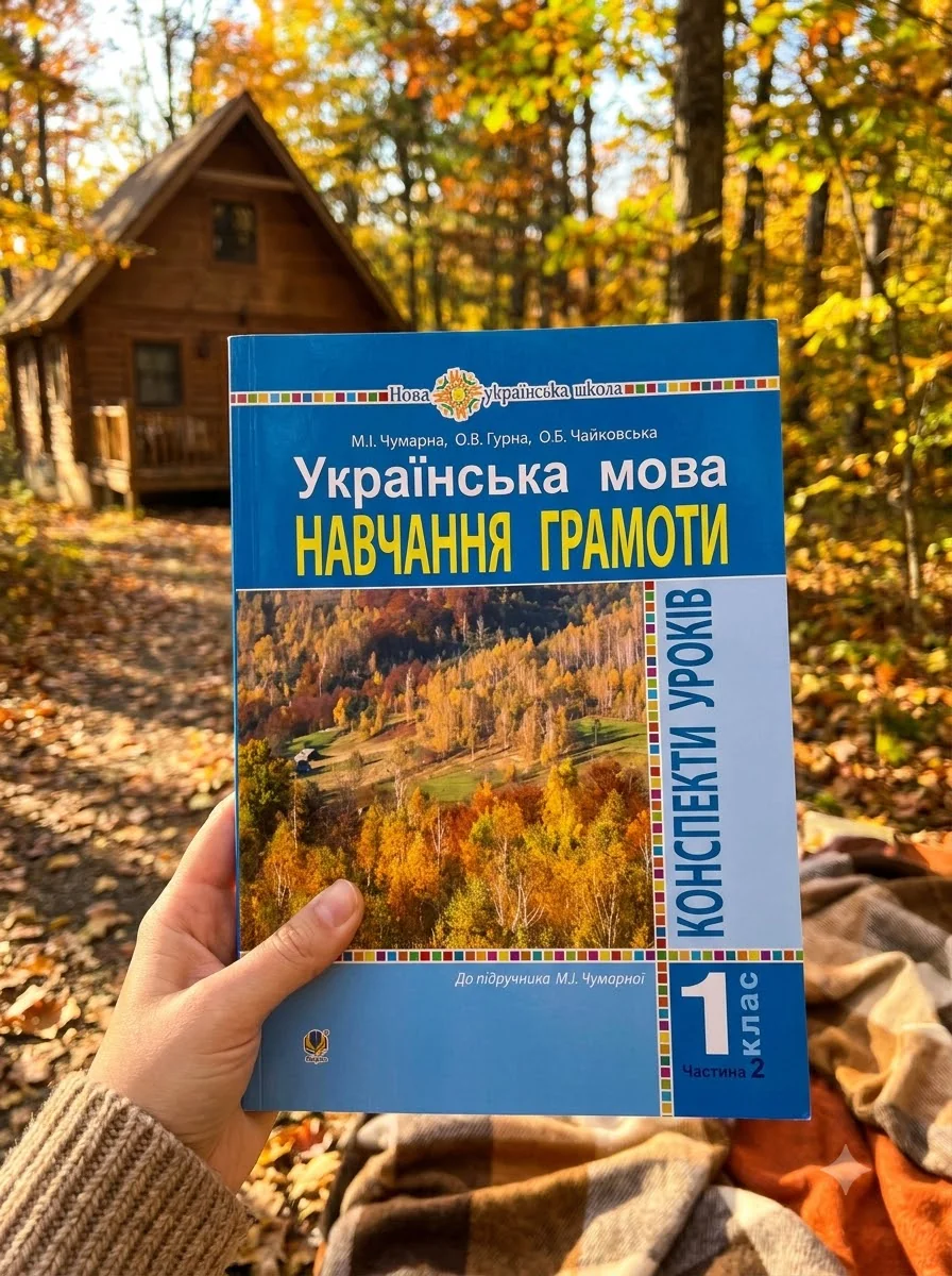 Українська мова. 1 клас. Конспекти уроків. Навчання грамоти. Частина 2 — Марія Чумарна, обкладинка
