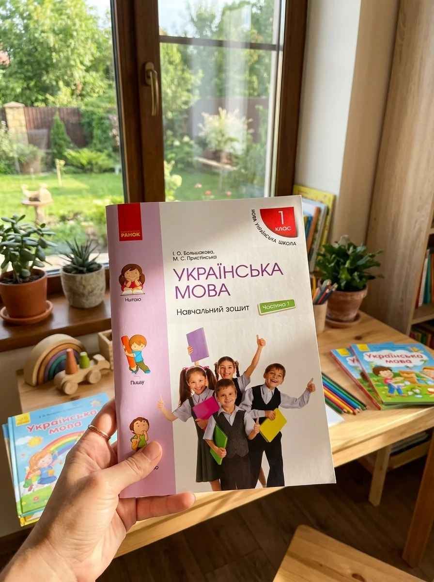 Українська мова. 1 клас. Навчальний зошит. Частина 1 до підручника Большакової І.О. Пристінської М.С. — Інна Большакова, обкладинка