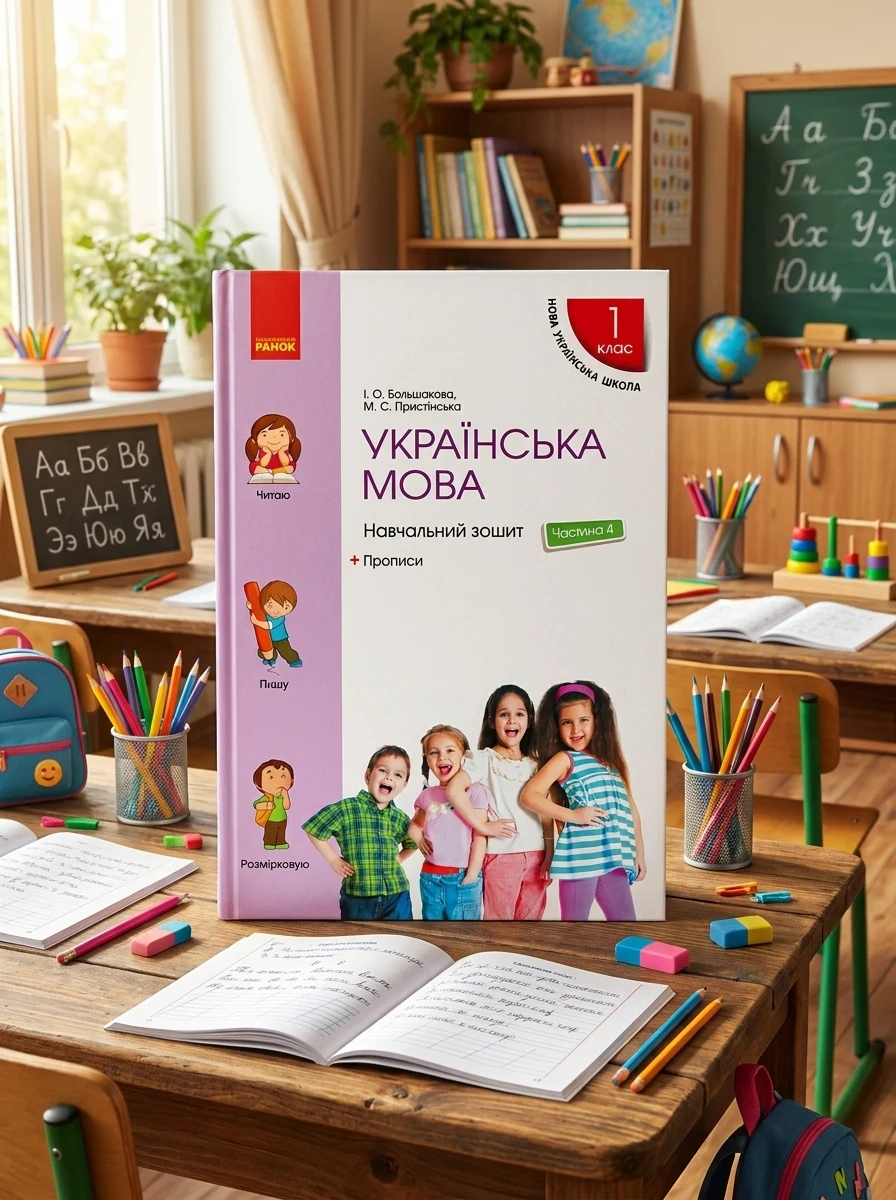 Українська мова. 1 клас. Навчальний зошит. Частина 4 до підручника Большакової І.О. Пристінської М.С.