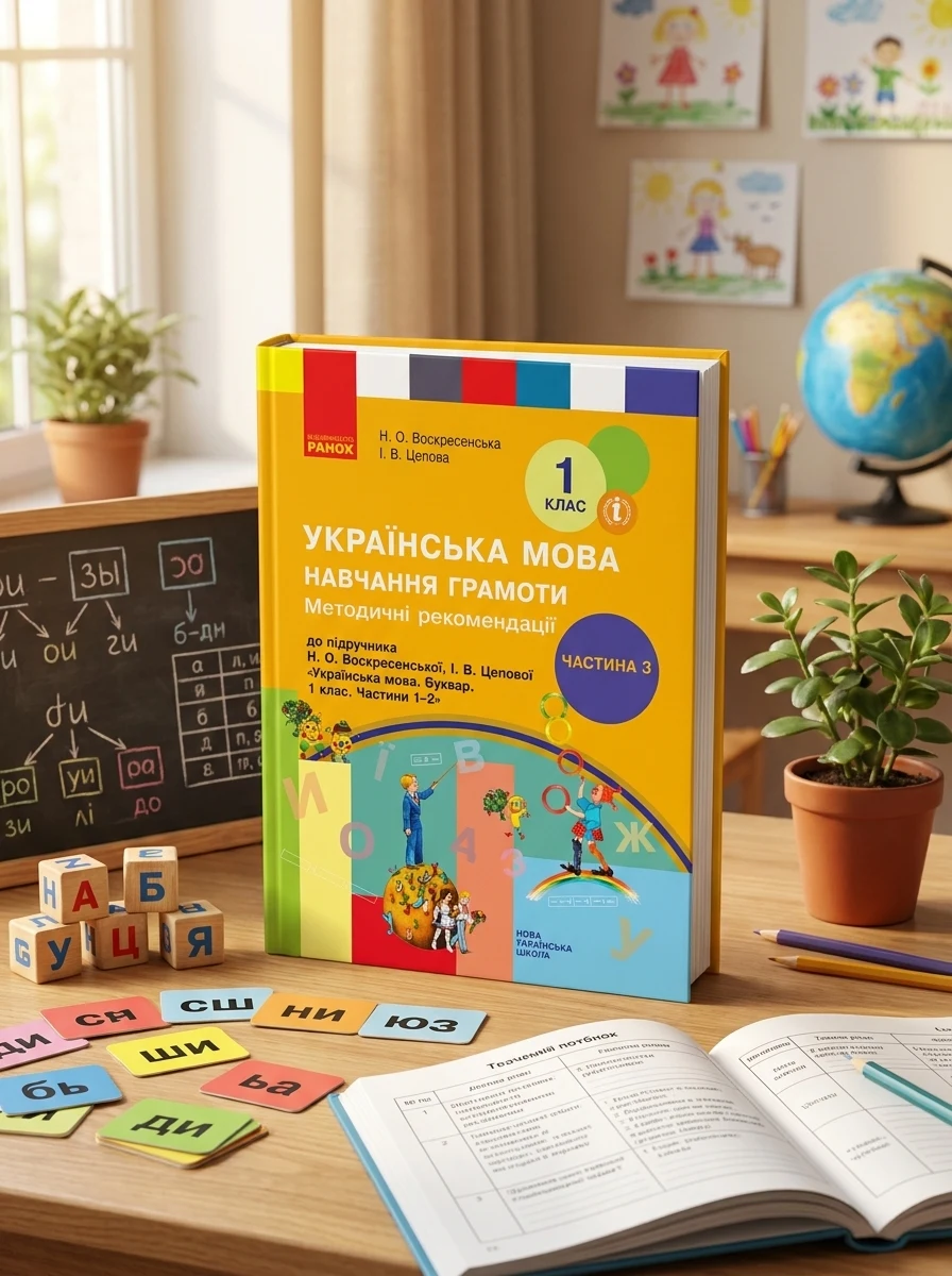 Українська мова. 1 клас. Навчання грамоти. Методичні рекомендації. Частина 3 до букваря Воскресенської, Цепової — Вивчення мов