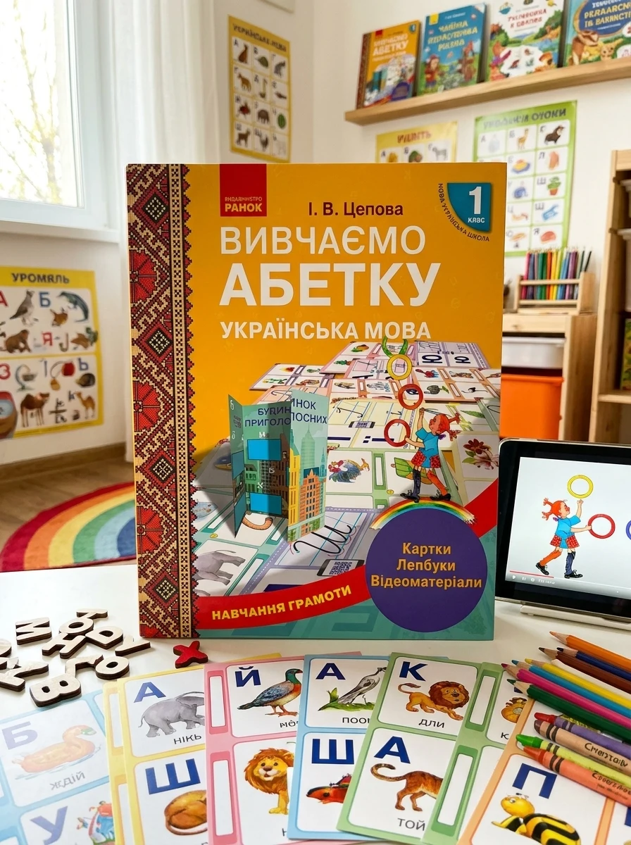Українська мова. 1 клас. Навчання грамоти. Вивчаємо абетку. Картки. Лепбуки. Відеоматеріали, — Вивчення мов
