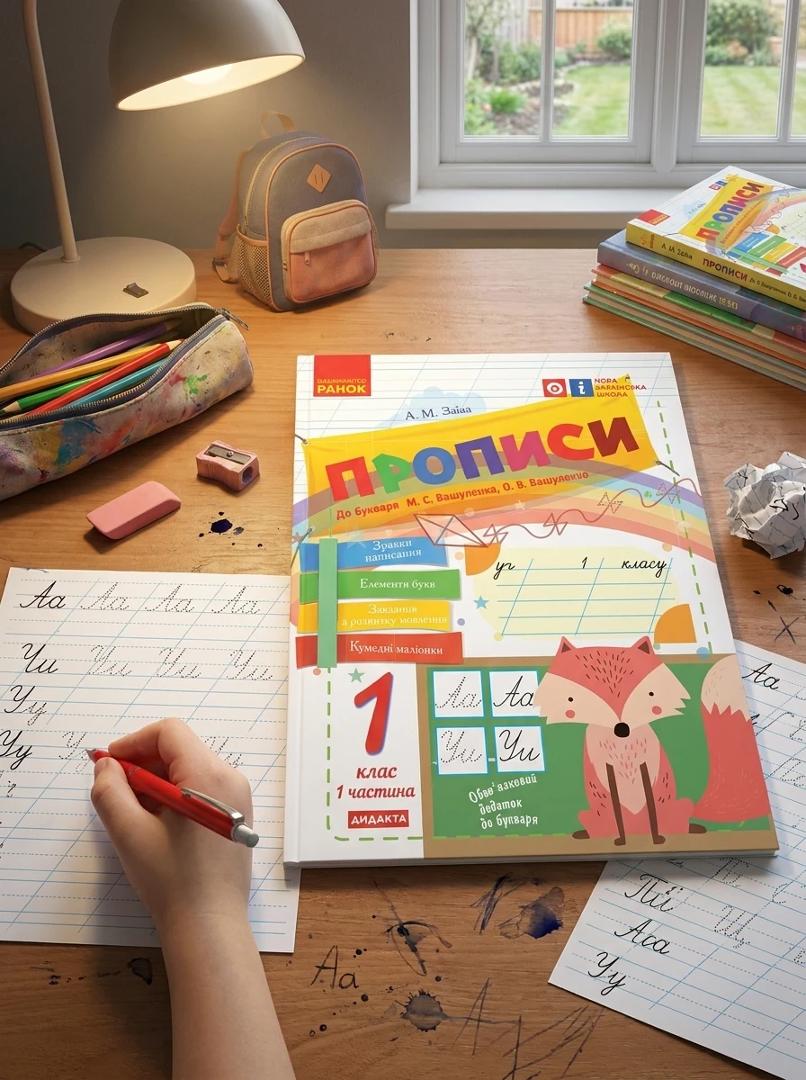 Українська мова. 1 клас. Прописи до букваря М. С. Вашуленка, О. В. Вашуленко. Частина 1 — Вивчення мов