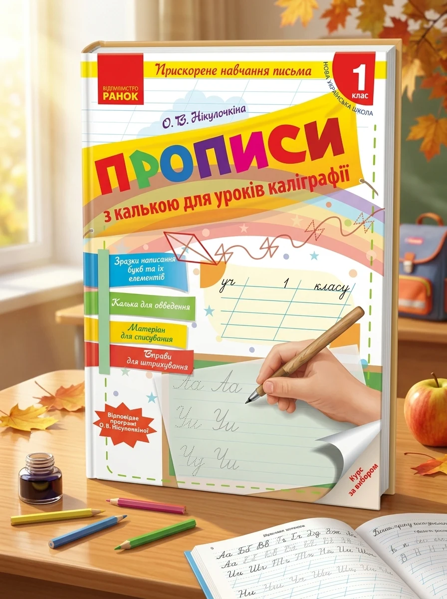 Українська мова. 1 клас. Прописи з калькою для уроків каліграфії — Вивчення мов