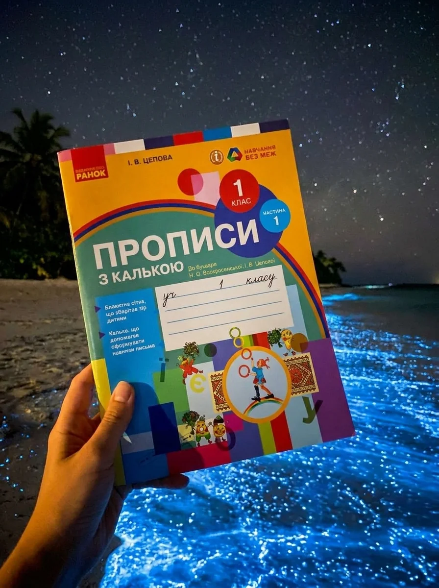 Українська мова. 1 клас. Прописи з калькою до букваря Воскресенської, Цепової. Частина 1 — Вивчення мов
