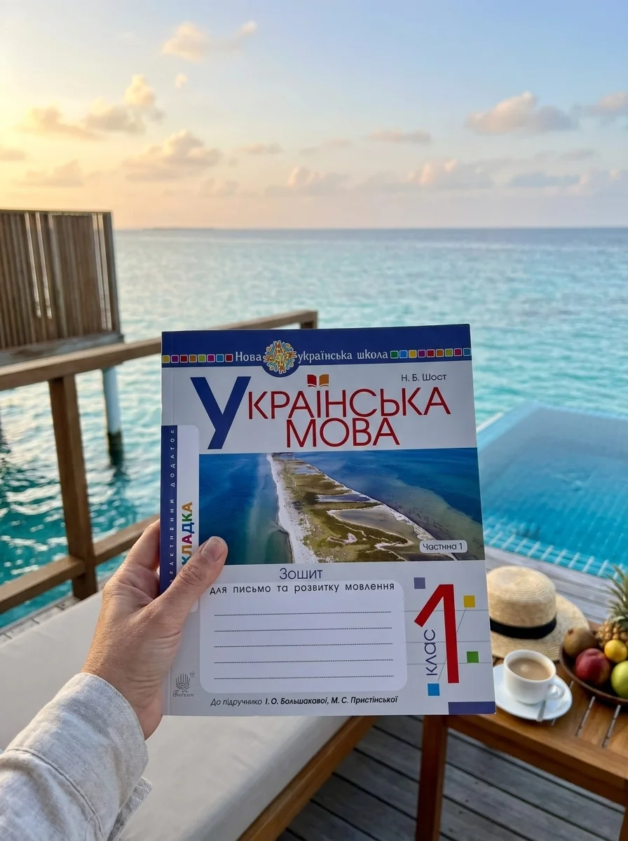 Українська мова. 1 клас. Зошит для письма та розвитку мовлення. Частина 1 — Наталія Шост, обкладинка
