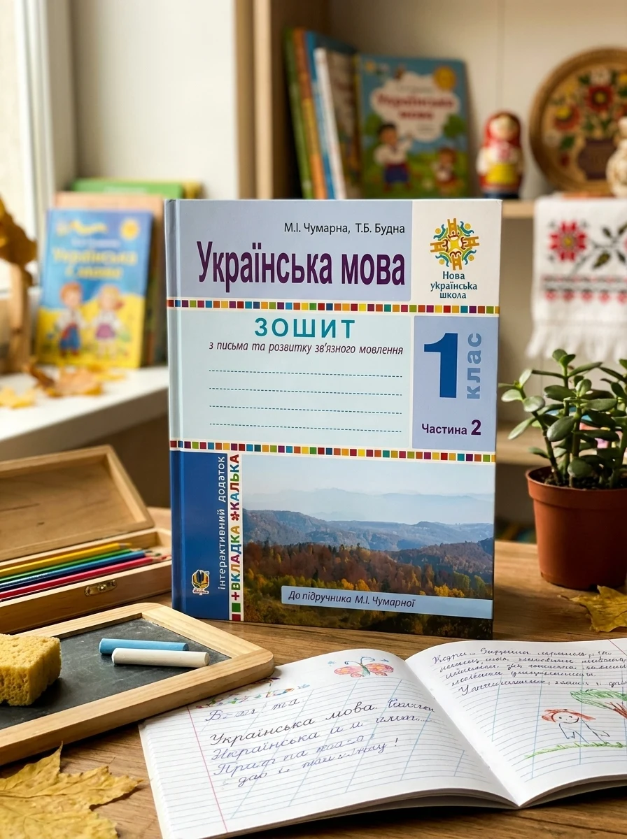Українська мова. 1 клас. Зошит для письма та розвитку мовлення. У 2-х частинах. Частина 2 — Вивчення мов