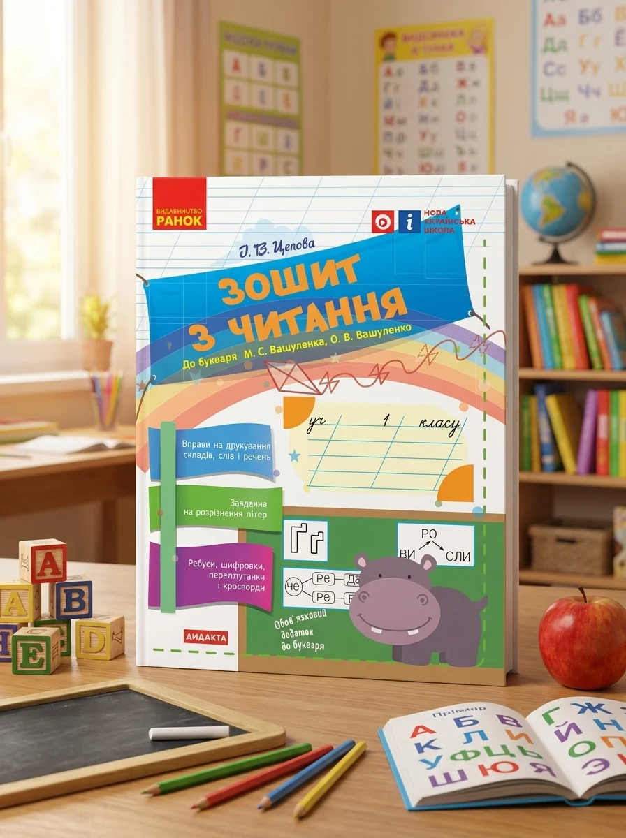 Українська мова. 1 клас. Зошит з читання до букваря Вашуленка М.С. Вашуленко О.В. — Вивчення мов