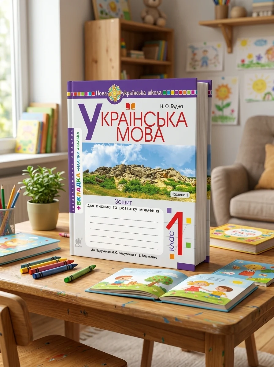 Українська мова. 1 клас. Зошит з письма та розвитку зв'язного мовлення. Пропис. Частина 1 — Вивчення мов