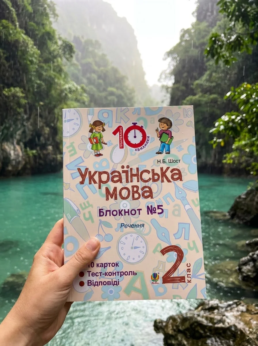 Українська мова. 2 клас. Блокнот №5. Речення — Наталія Шост, обкладинка