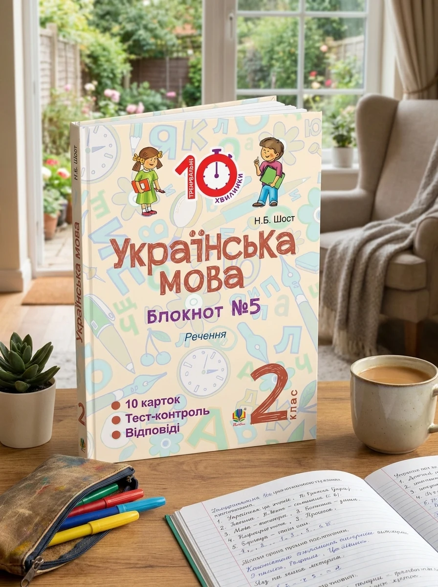 Українська мова. 2 клас. Блокнот №5. Речення — Робочі зошити