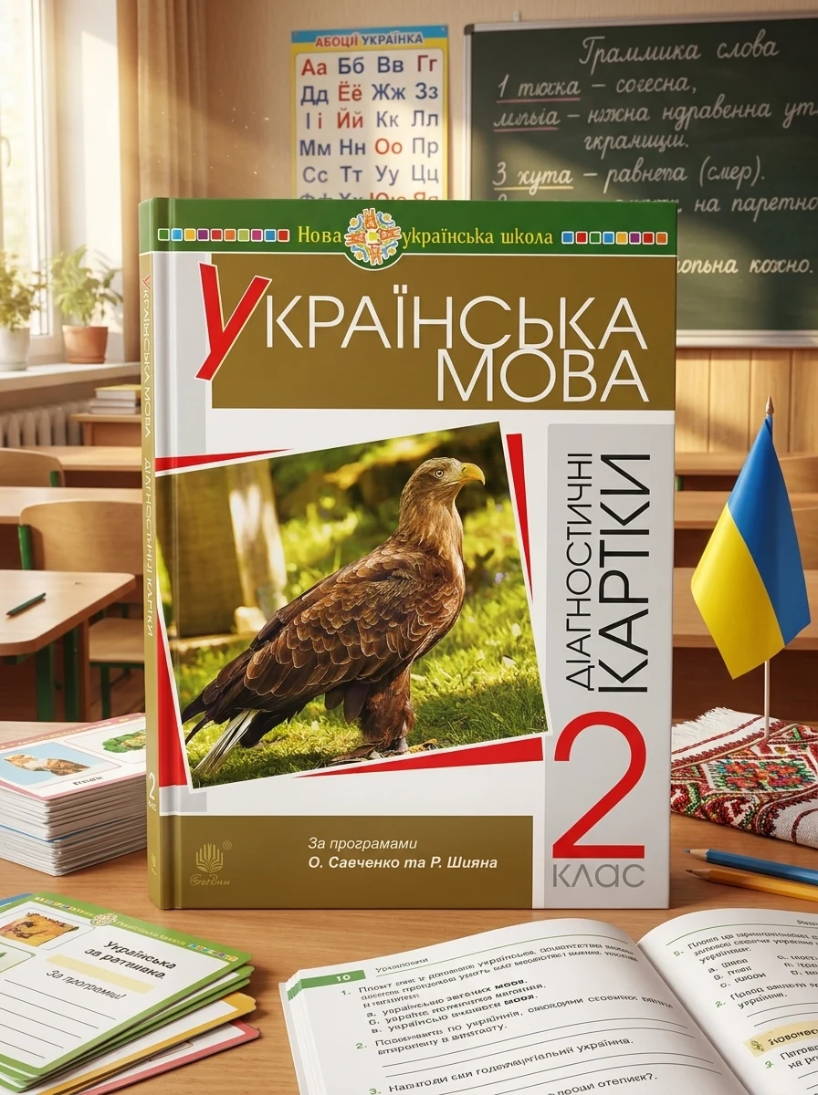 Українська мова. 2 клас. Діагностичні картки. НУШ