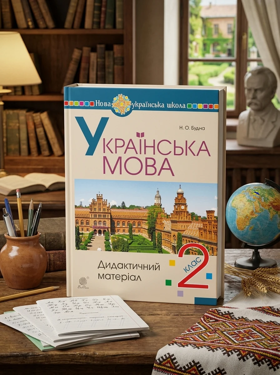 Українська мова. 2 клас. Дидактичний матеріал — Наталя Будна, обкладинка