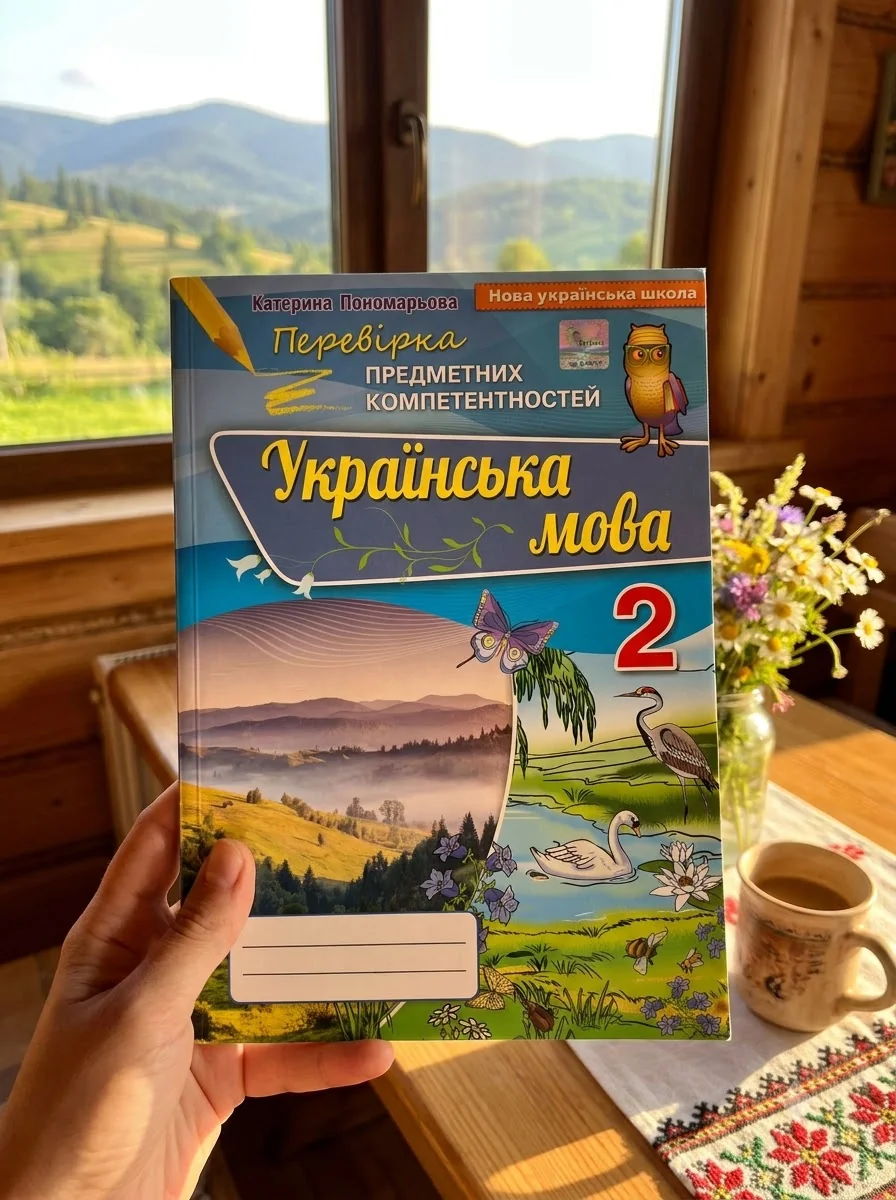 Українська мова 2 клас. Перевірка предметних компетентностей — Катерина Пономарьова, обкладинка