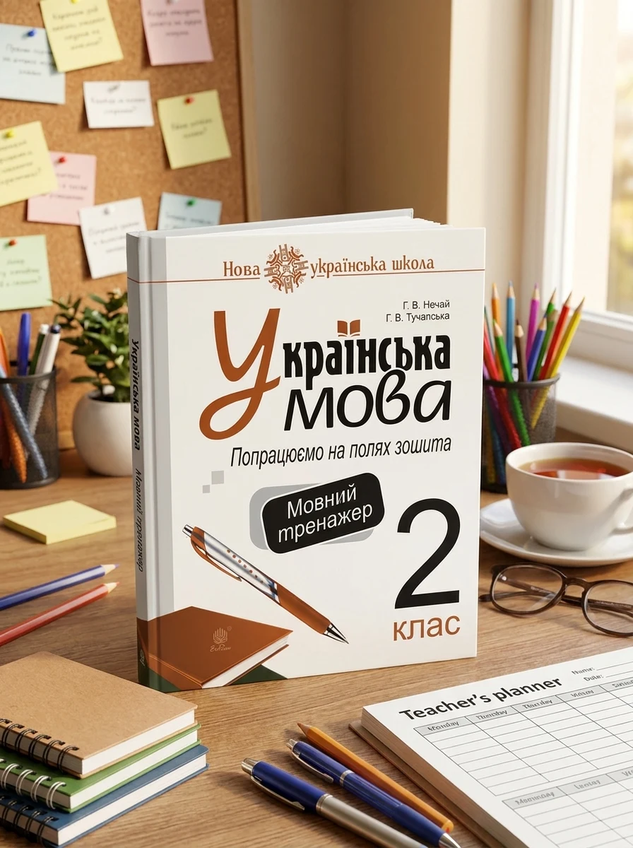 Українська мова. 2 клас. Попрацюємо на полях зошита. Мовний тренажер. НУШ