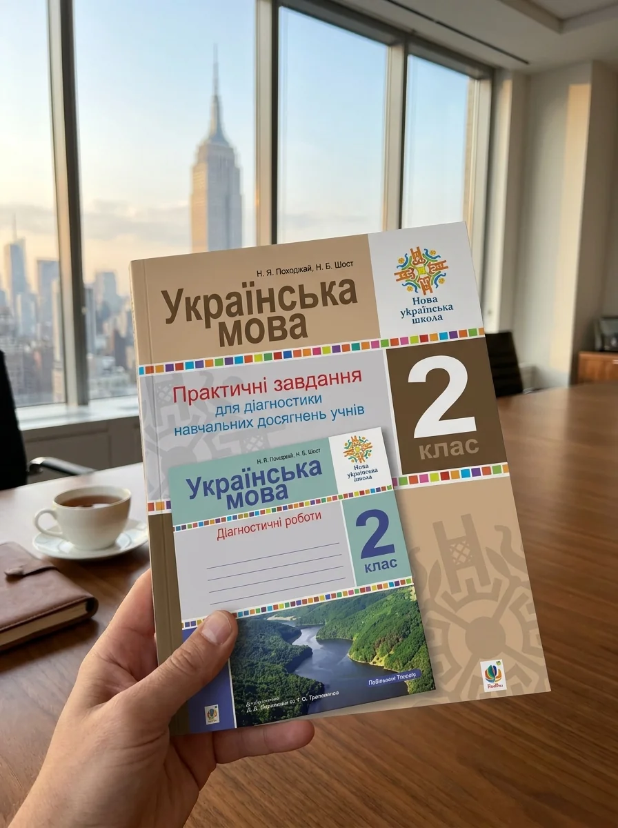 Українська мова. 2 клас. Практичні завдання для діагностики навчальних досягнень учнів — Наталія Шост, обкладинка