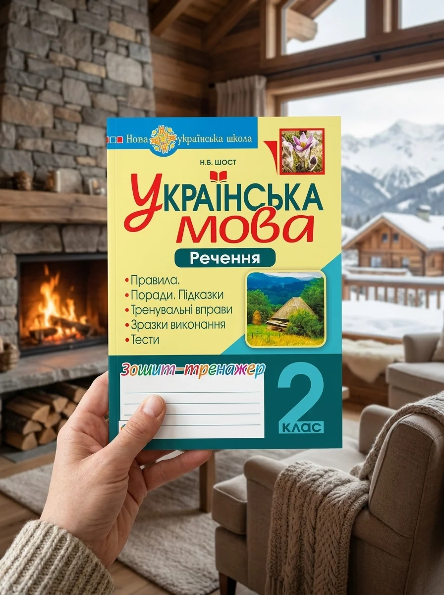 Українська мова. 2 клас. Речення. Зошит-тренажер — Наталія Шост, обкладинка